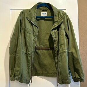 Women’s size medium, olive green jacket, Old Navy
